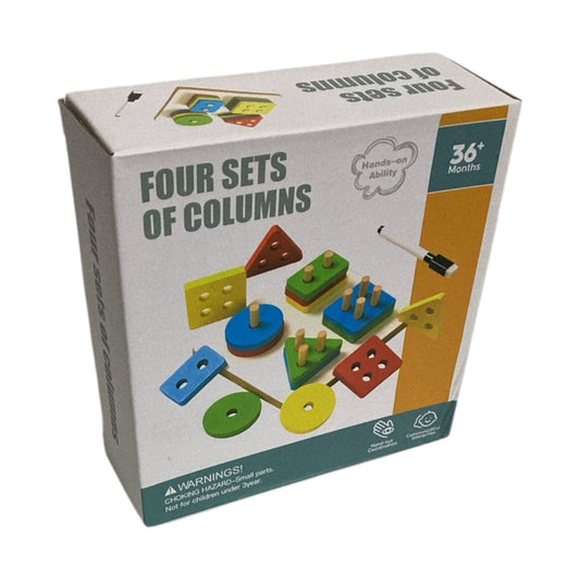 Wooden Shape Sorting & Learning Toy for Kids