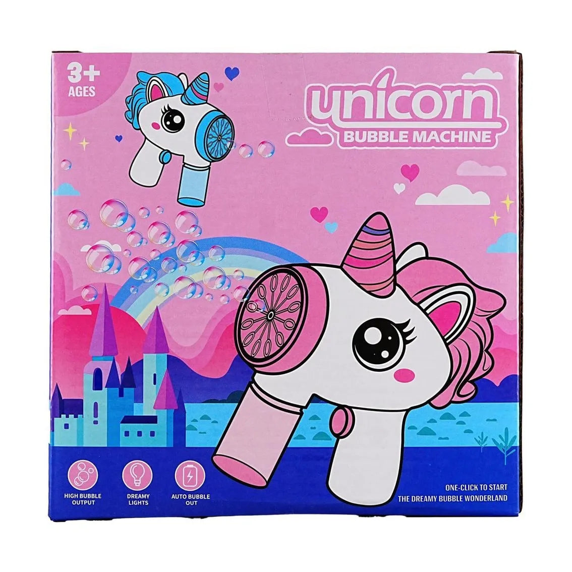 🦄 Unicorn Bubble Machine with lights