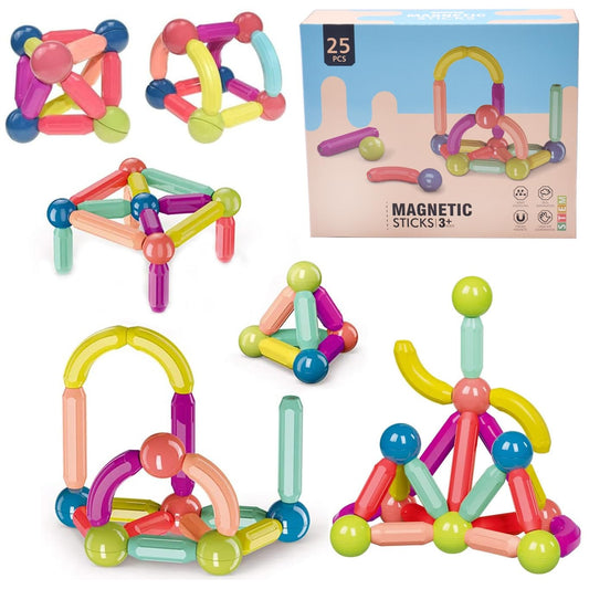 Magnetic Building Blocks – 25 PCS Educational Toy