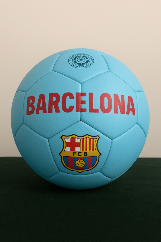 Barcelona FCB Hand-Stitched Football – Premium Quality Size 4 Match And Training Ball