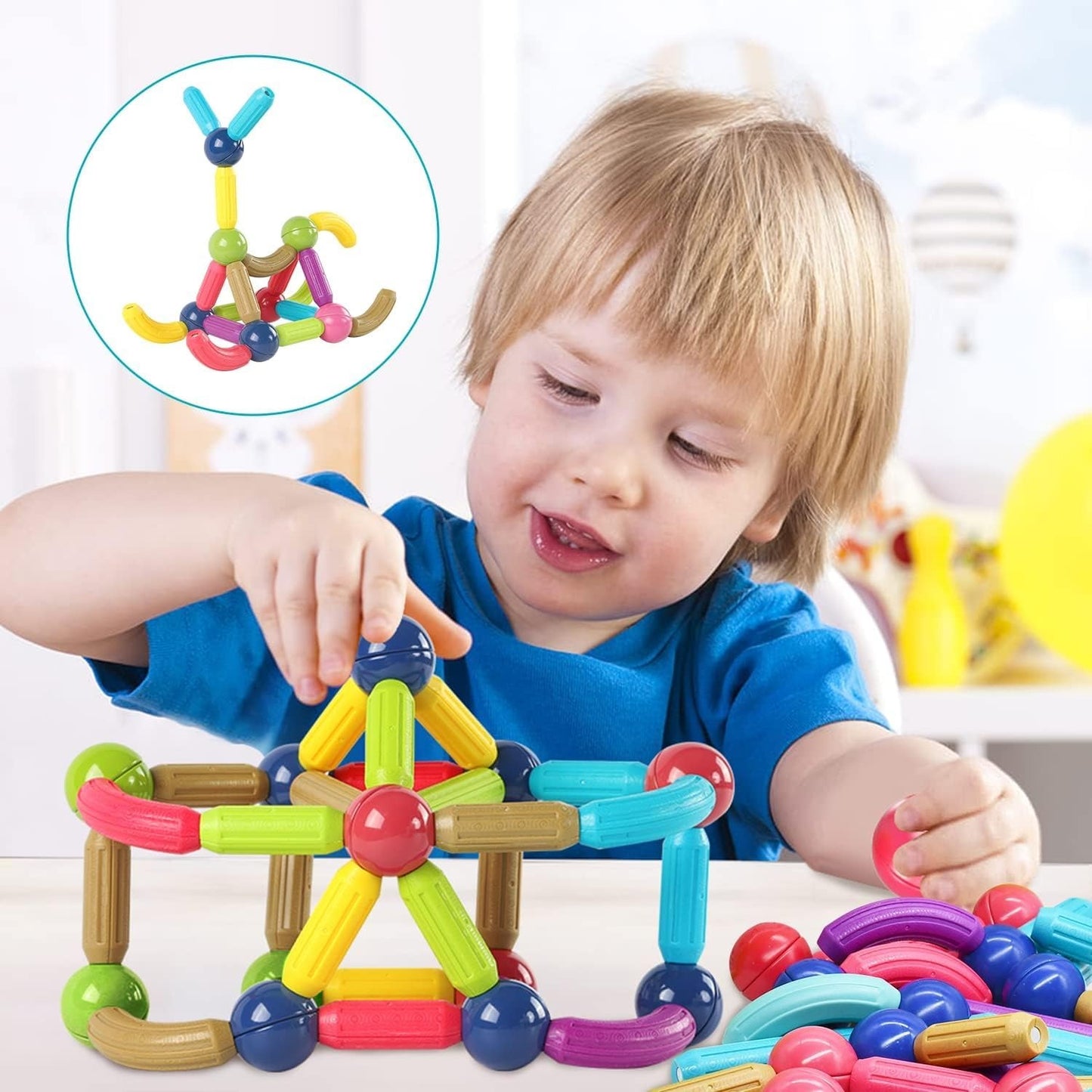 Magnetic Building Blocks – 25 PCS Educational Toy