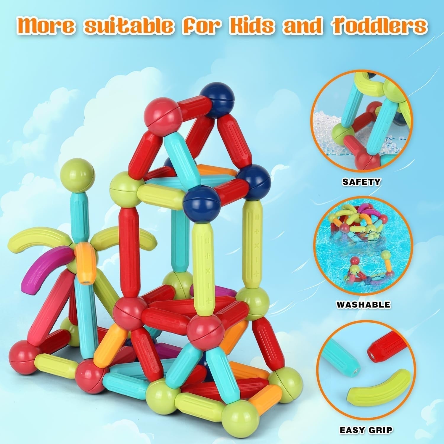 Magnetic Building Blocks – 25 PCS Educational Toy