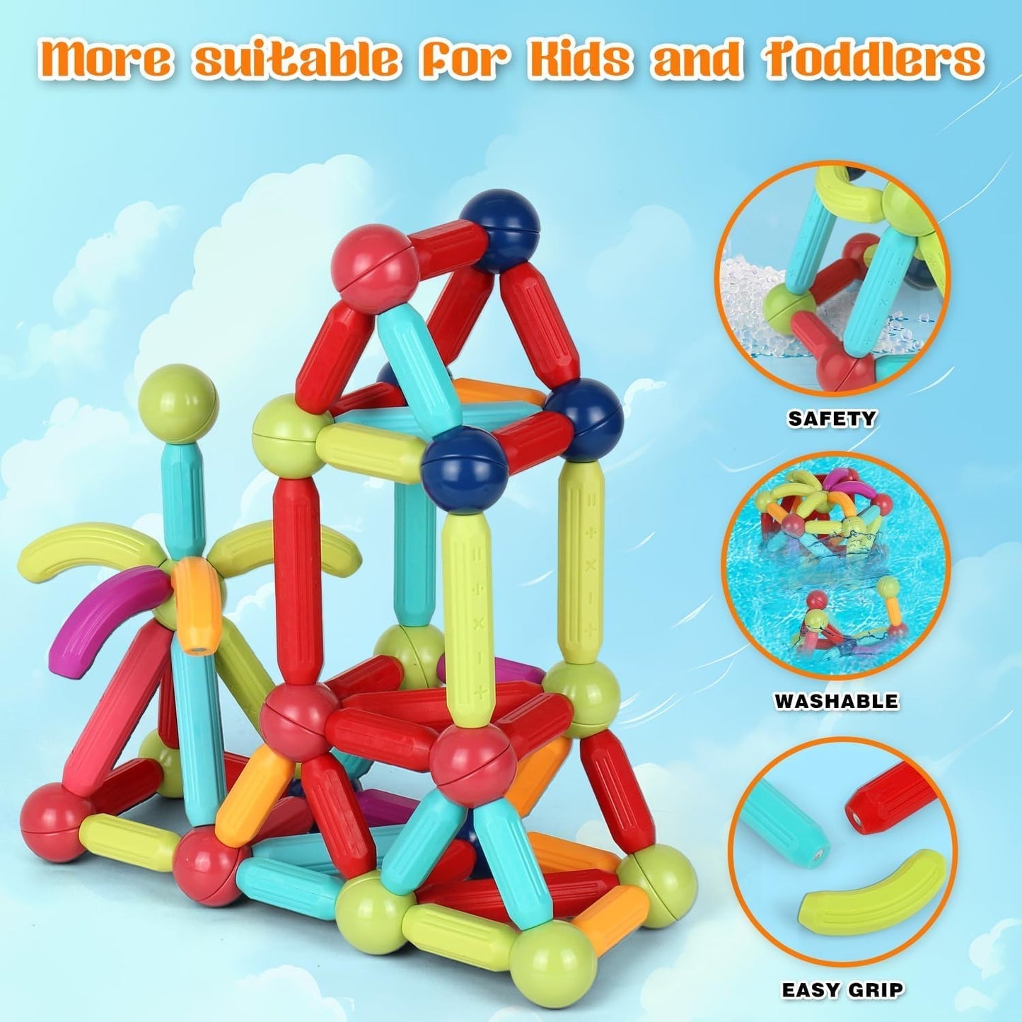 Magnetic Building Blocks – 25 PCS Educational Toy
