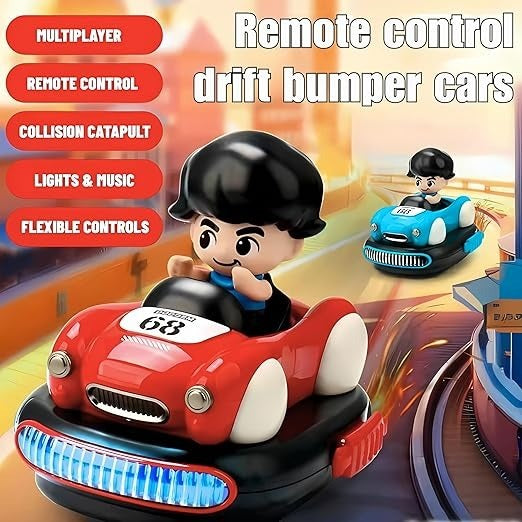 Ejection Bumper Car – 2.4G Battle Edition (LED + Music + Pop-Up Driver)